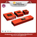 beautiful paper jewelry packaging set boxes with hot stamping logo
